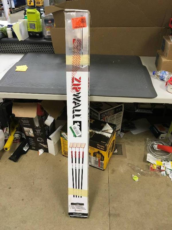 lot 55 image: Fuji Spray Products Zipwall ZipPole 4-Pack open box never used