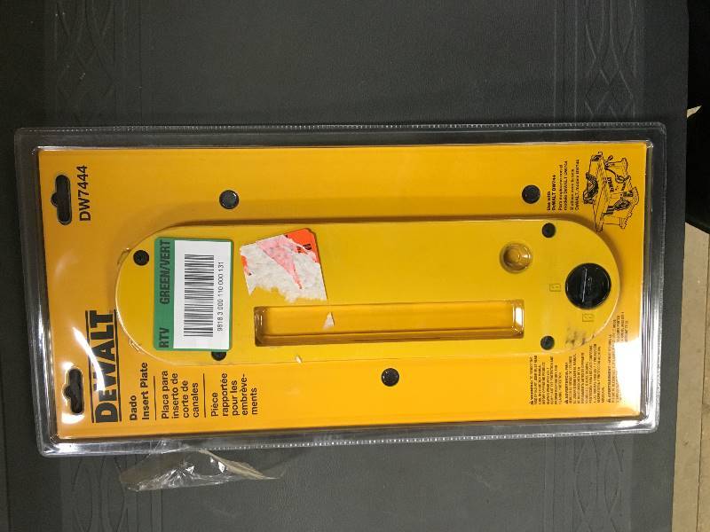 lot 58 image: DeWalt Dado Insert Plate New