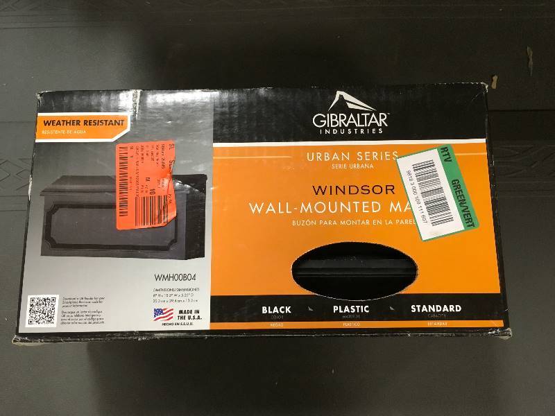 lot 59 image: Gibraltar Industries Urban Series Windsor Wall-Mounted Mailbox