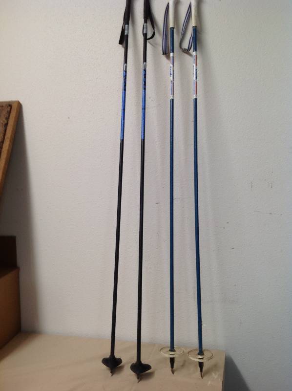 lot 8 image: Two Pairs- Ski Poles - Excel and Trak Brand
