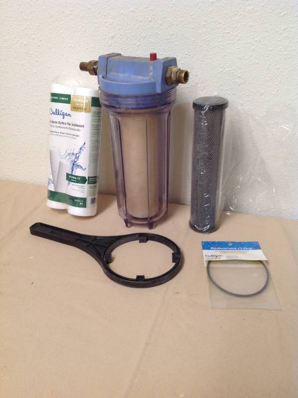 lot 57 image: Water Filter System - with Three Replacement Filters