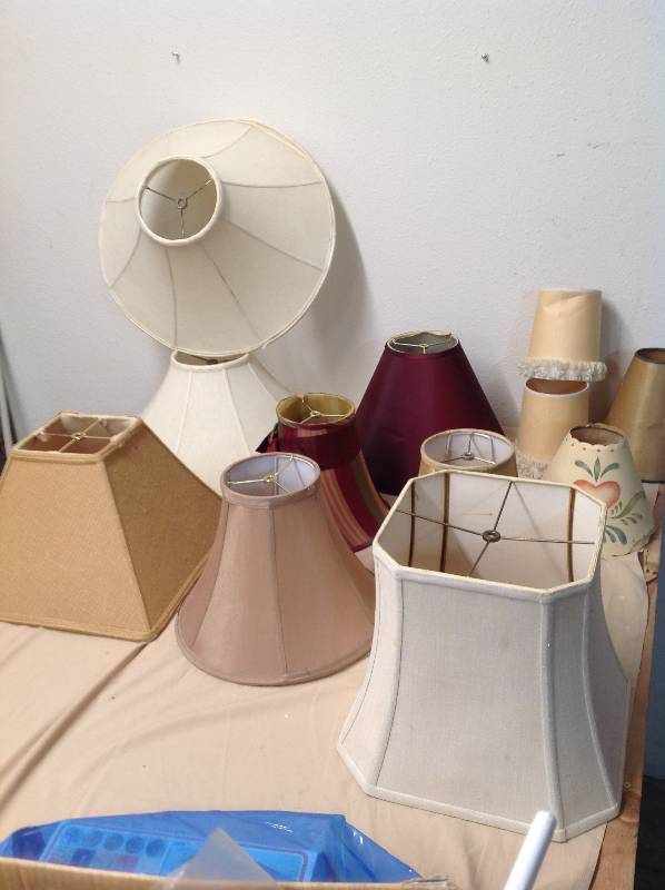 lot 60 image: Lamp Shades - Many different Kinds and Styles