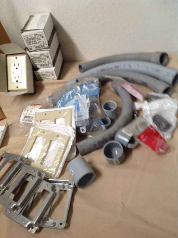 lot 67 image: Five New- Commercial Grade Voltage Surge Suppressor Receptacle - Leviton