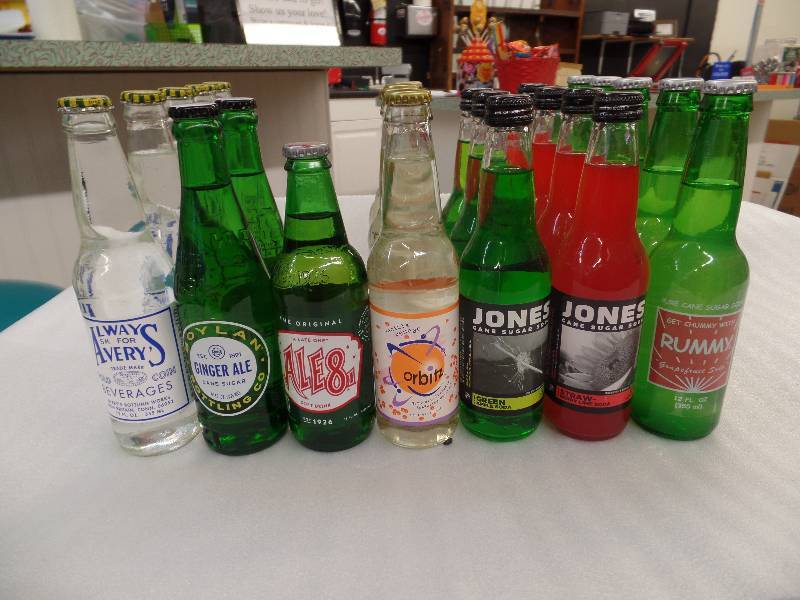 lot 3 image: Glass Bottle Soda  Assorted