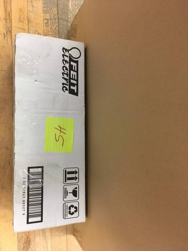 lot 45 image: Feit Electric PAR38LEDHBR Reflector LED Light Bulb, Soft White, 20 Watts - Lot of 4 open box never used