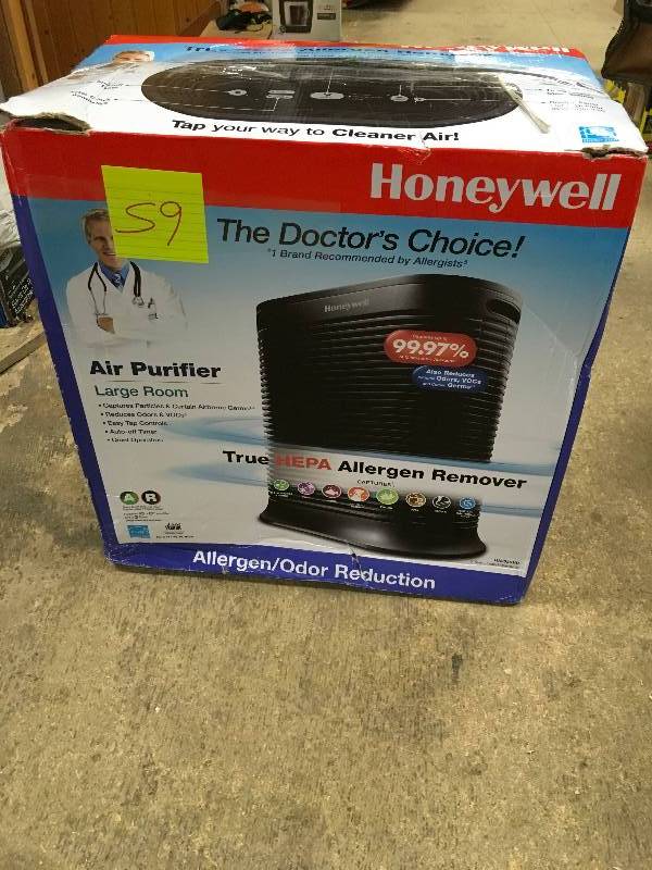 lot 59 image: Honeywell Air Purifier, Large Room - True HEPA Allergen Remover open box never used