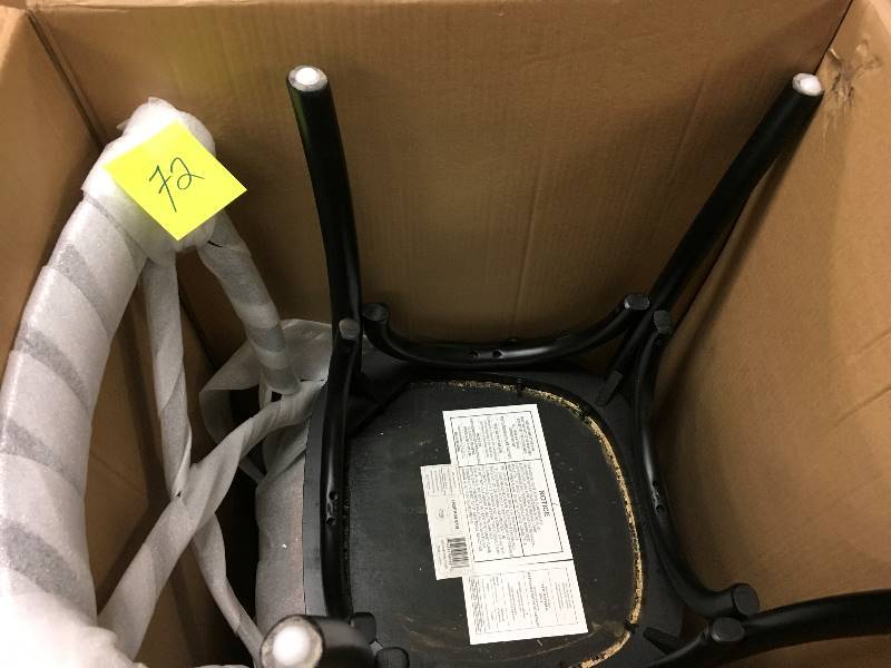 lot 72 image: Linon Home Dcor Products Inc. X-Back Caf Chairs open box never used