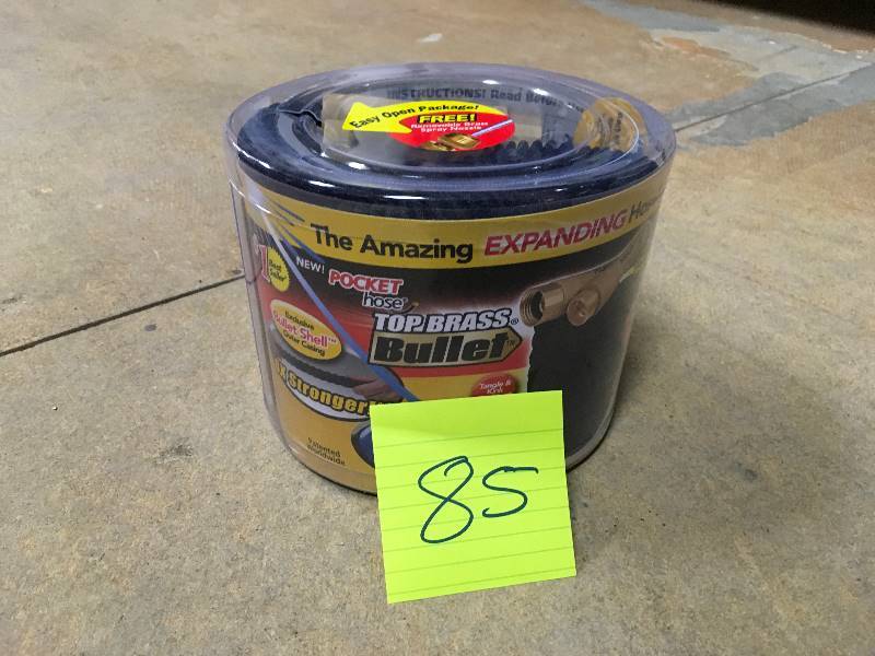 lot 85 image: Pocket Hose 8703-12 Telebrands 50 Ft. Black Pocket Hose open box never used