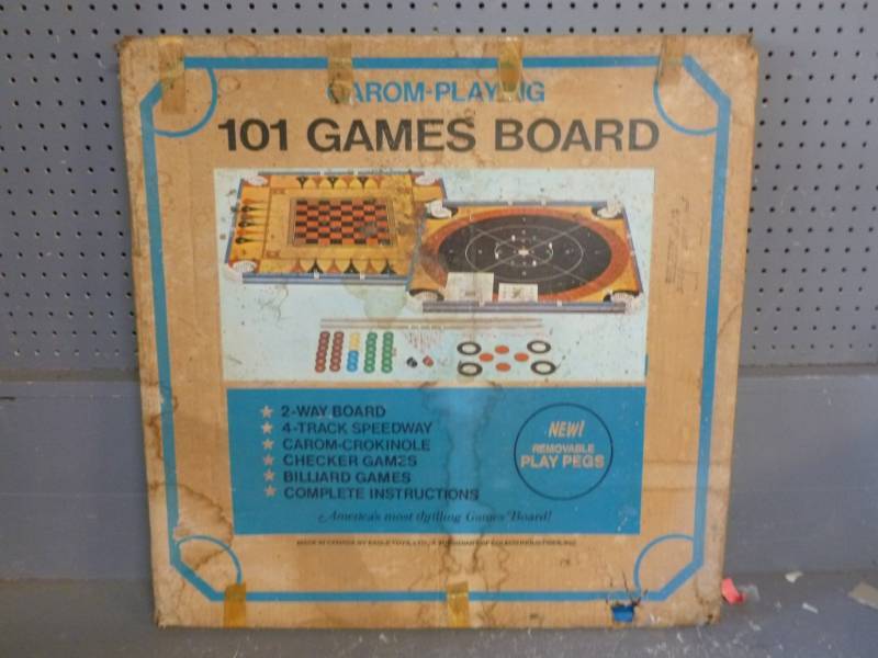 lot 111 image: Vintage Carrom Board