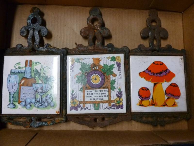 lot 166 image: Cast Iron Trivets
