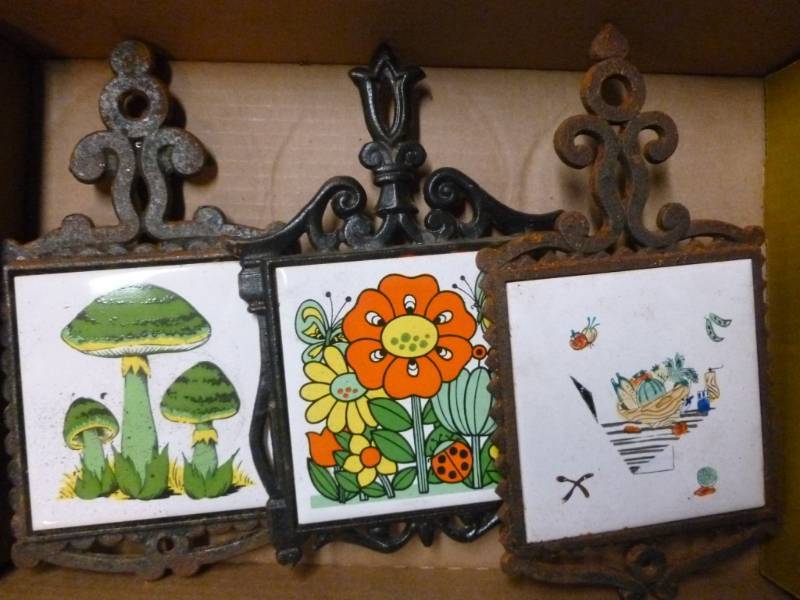 lot 167 image: Cast Iron Trivets