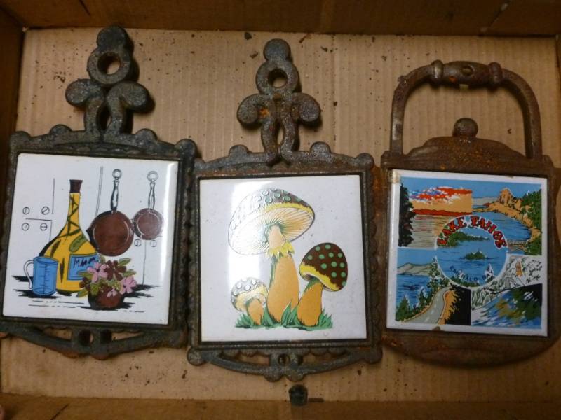 lot 168 image: Cast Iron Trivets