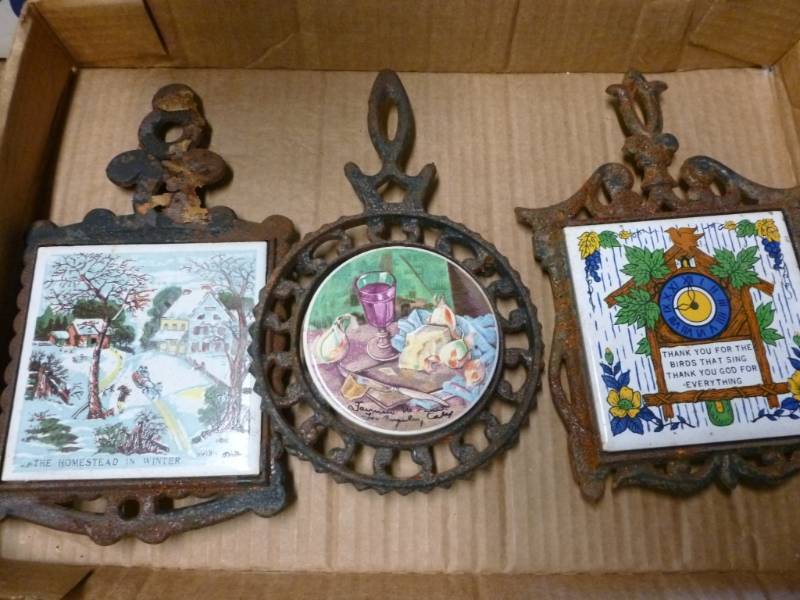 lot 169 image: Cast Iron Trivets