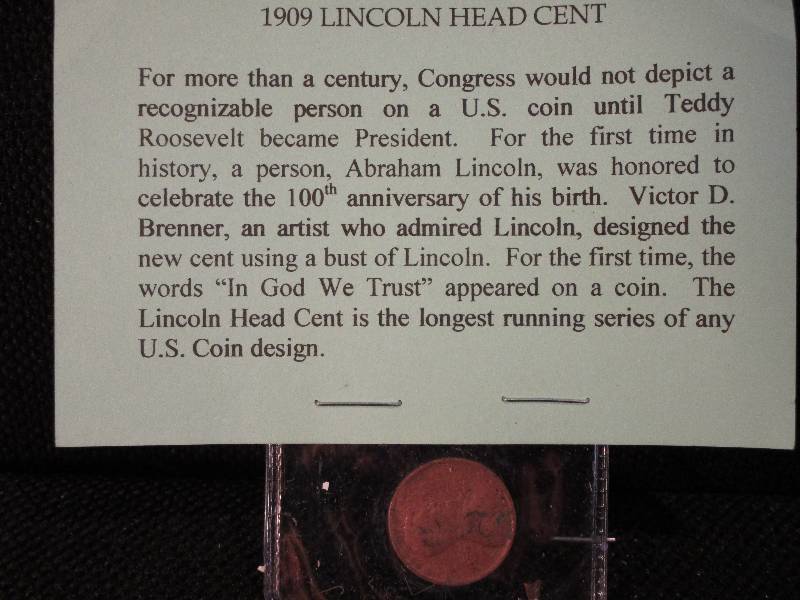 lot 2 image: 1909 1 Cent Lincoln Penny