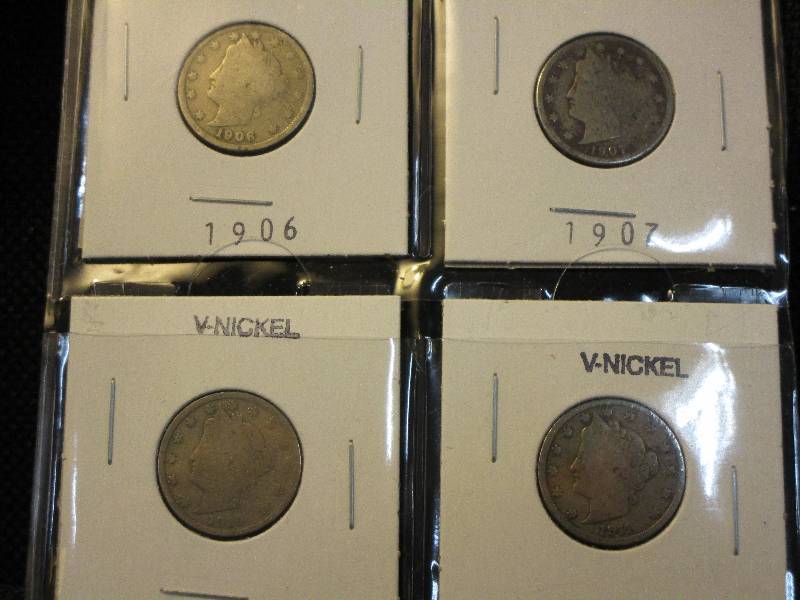 lot 11 image: (4) V Nickels