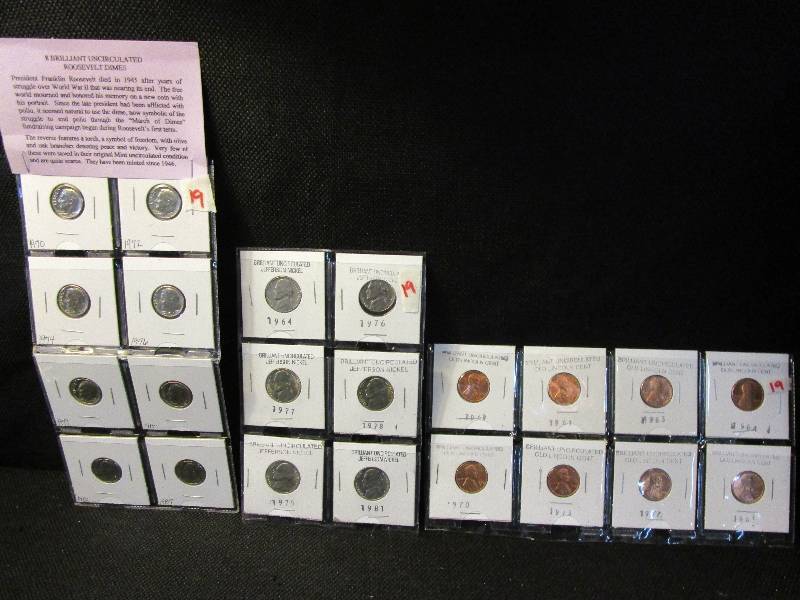 lot 19 image: Dimes, Nickels and Pennies