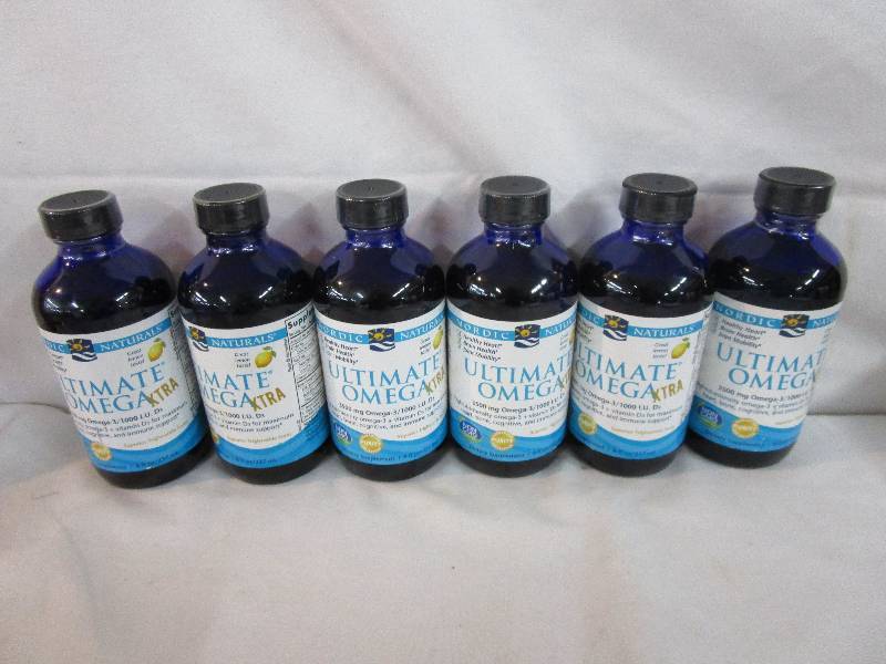 lot 49 image: 6-8fl oz unopened Ultimate Omega Xtra 3500 Mg Omeg-31000 I.U. D3