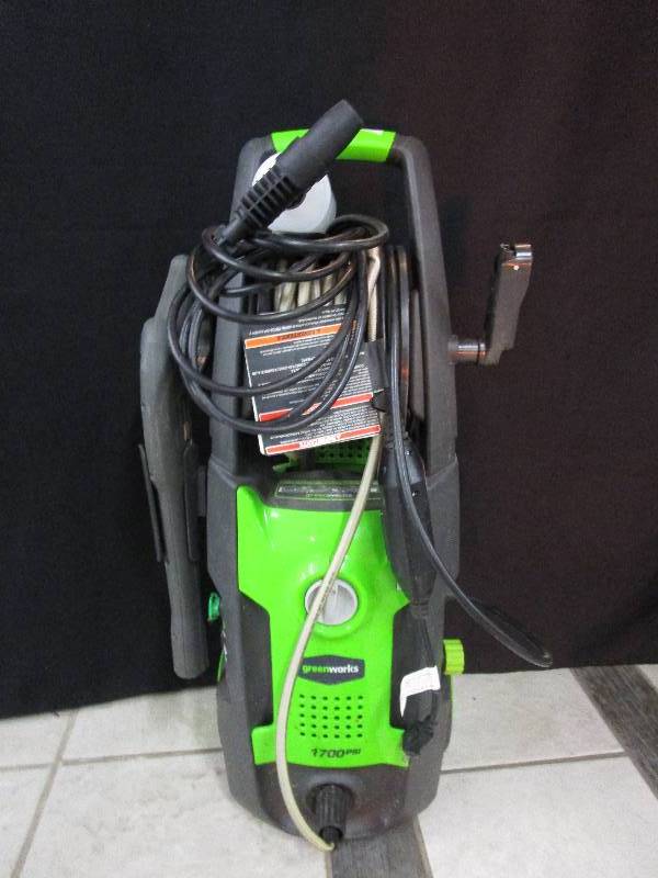 lot 70 image: Greenworks 1700 PSI  Pressure Washer