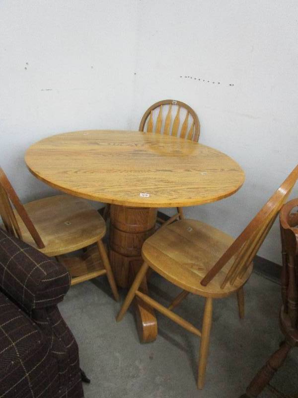 lot 99 image: Table and 3 chairs