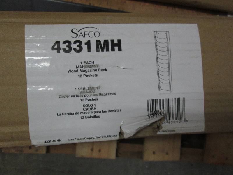 Safco Solid Wood Wall-Mount Literat...
