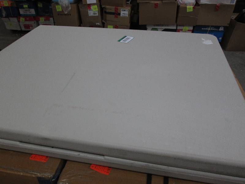 HDX 6 ft. Earth Tan Folding Resin T...