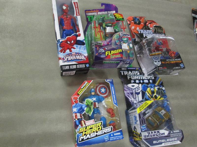 Lot of Assorted New Toys, Transform...
