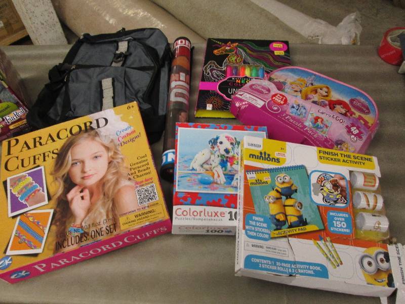 Backpack, Assorted Toys & Crafts...