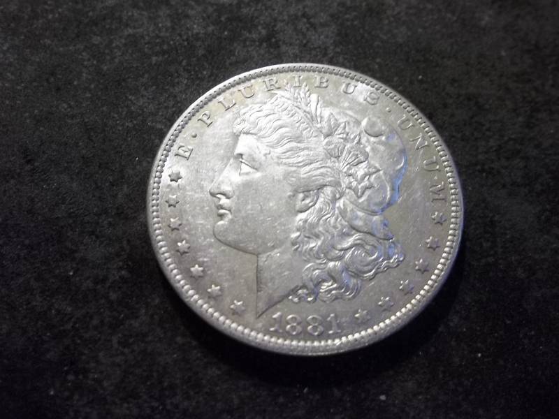 1881 O Morgan Silver Dollar