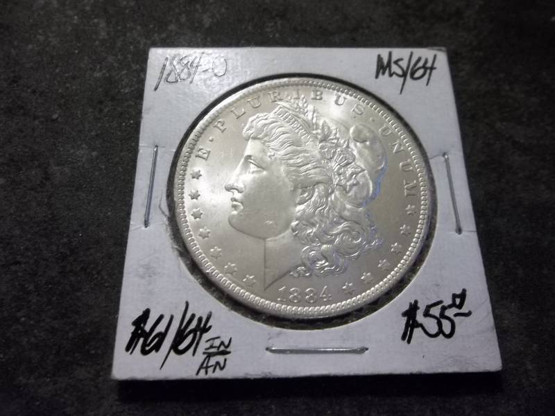 1884 O Morgan Silver Dollar