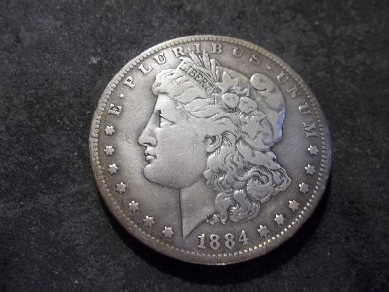 1884 S Morgan Silver Dollar