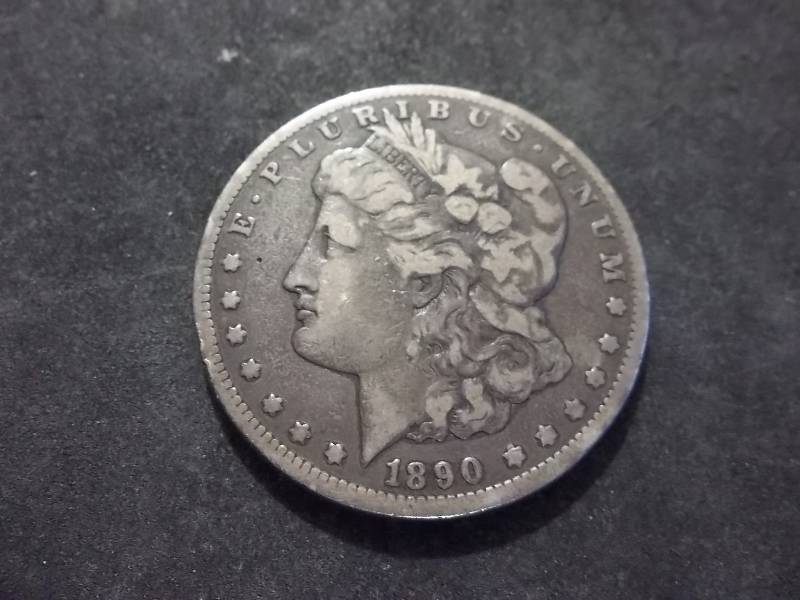 1890 CC  Morgan Silver Dollar