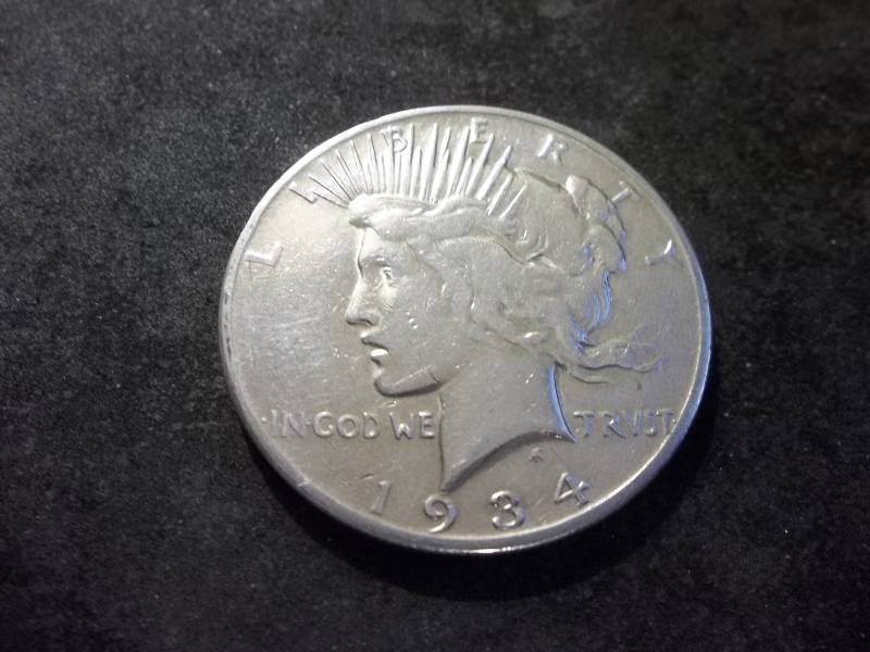 1934 S Peace Silver Dollar
