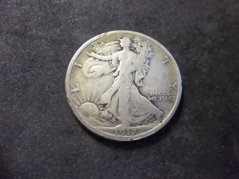 1917 D Walker Half Dollar Obverse Mint Mark