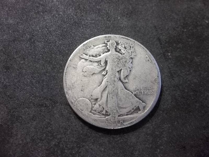 1918 D  Walker Half Dollar