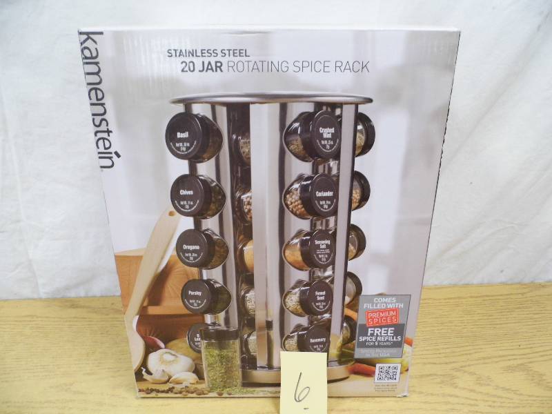 Kamenstein Rotating Spice Rack w Spices