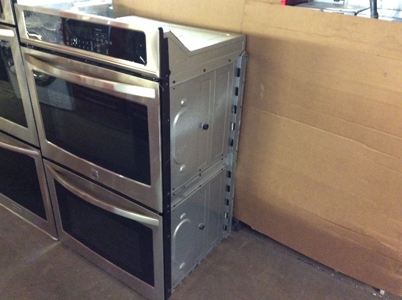 lot 2 image: Kenmore Elite 30 Electric Double Wall Oven Stainless Steel