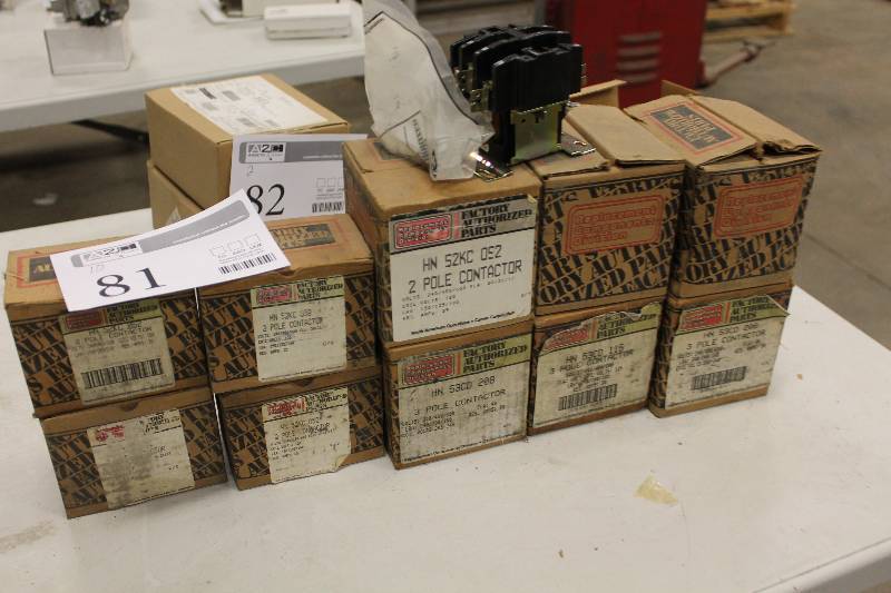 lot 81 image: Lot of (10) 2-Pole & 3-Pole Contactors