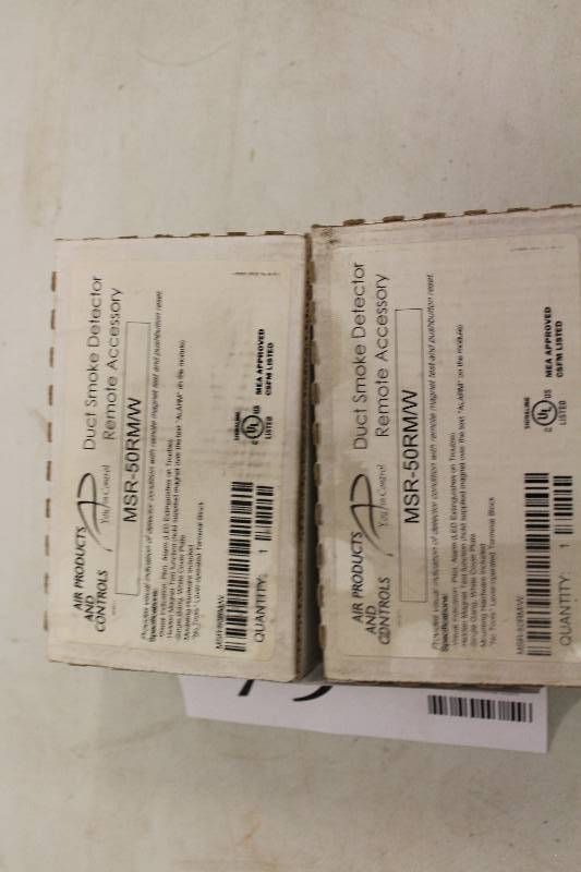 lot 79 image: Lot of (2) Air Product And Controls Duct Smoke Detector Remote Assembly