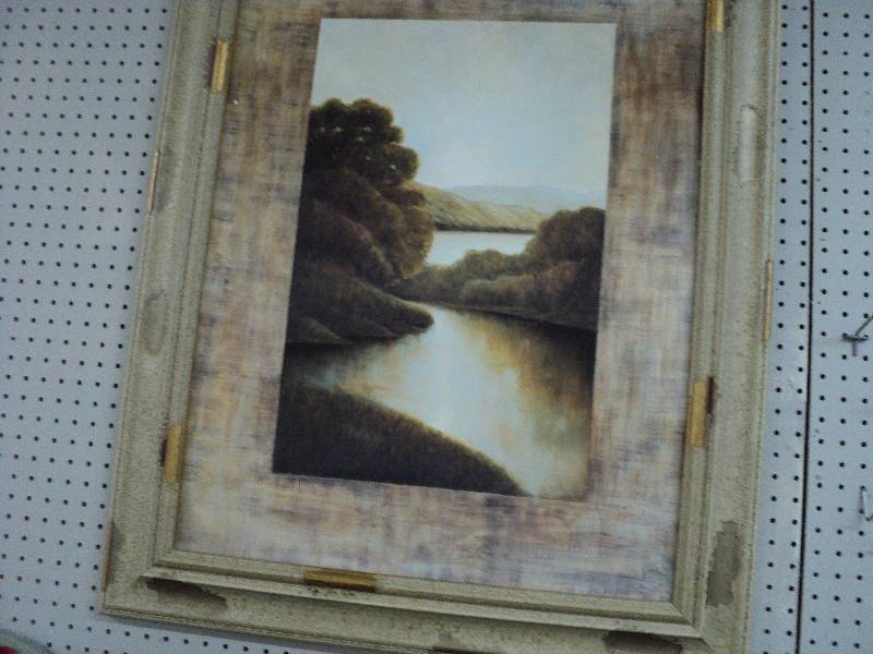 lot 4 image: outdoor scene picture, 30inx38in ...