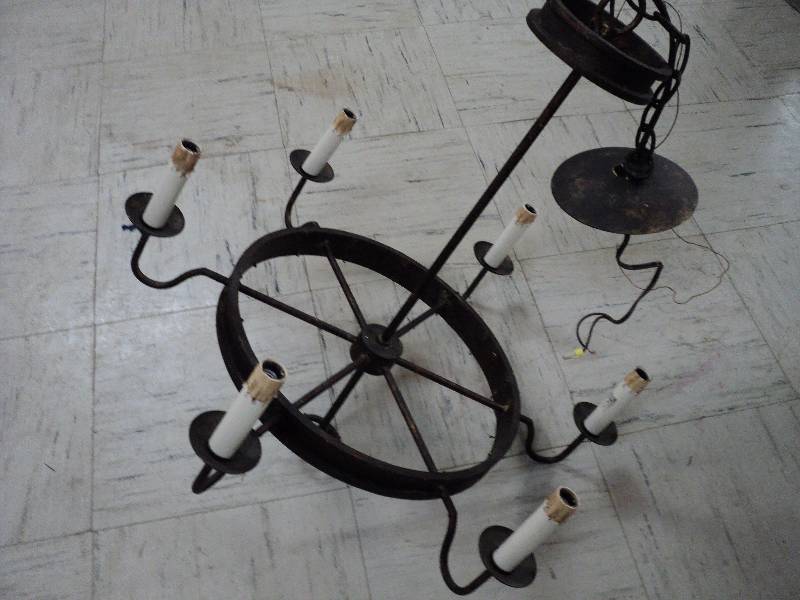lot 10 image: vintage light fixture...