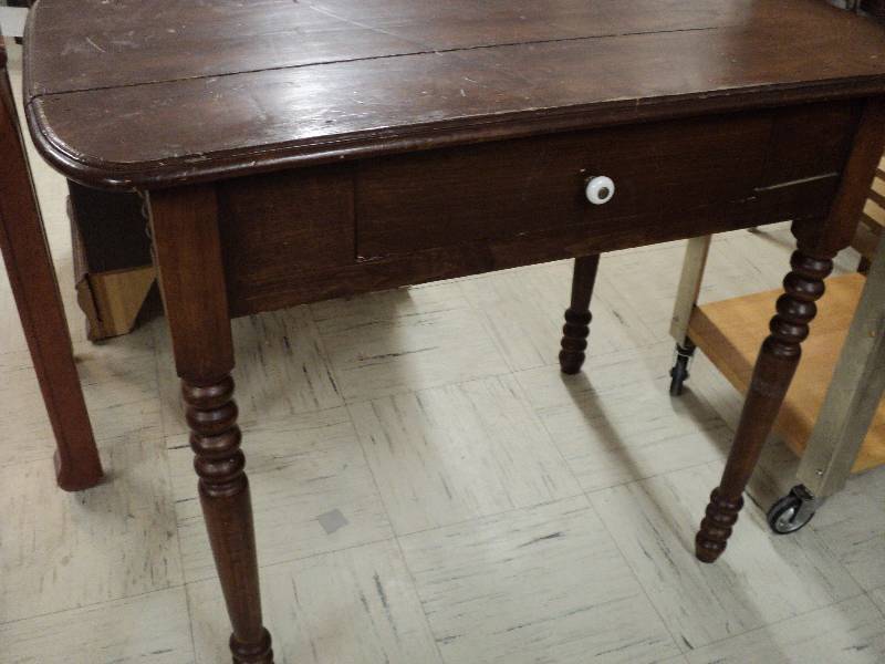 lot 46 image: vintage tabledesk, 29in tall, 21in...