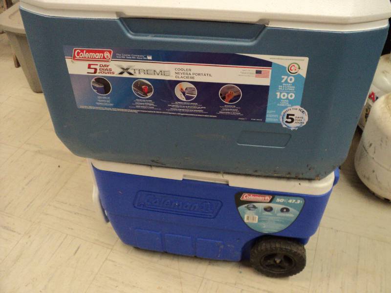 lot 206 image: 2 coolers - bottom one pictured is ...