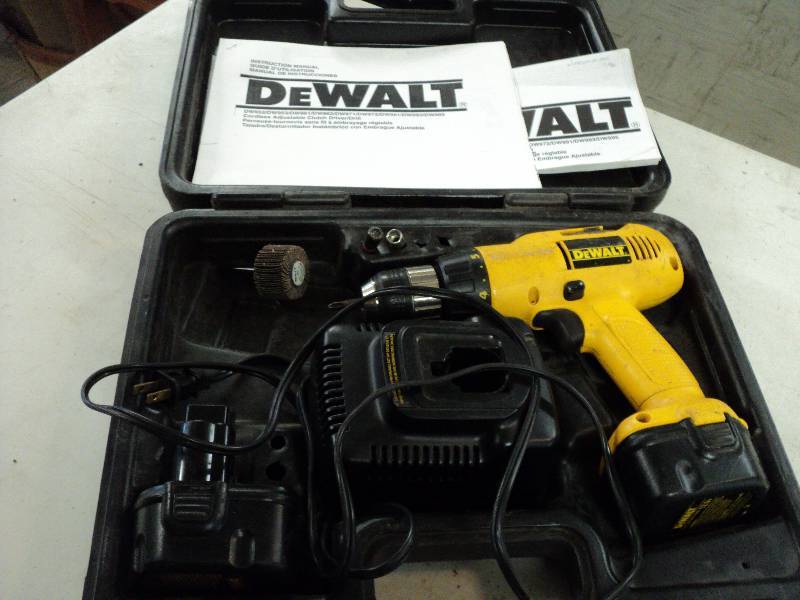 lot 229 image: DeWalt drill and batteries...