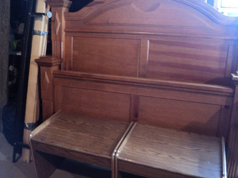 lot 235 image: fullqueen headboard, footboard and...