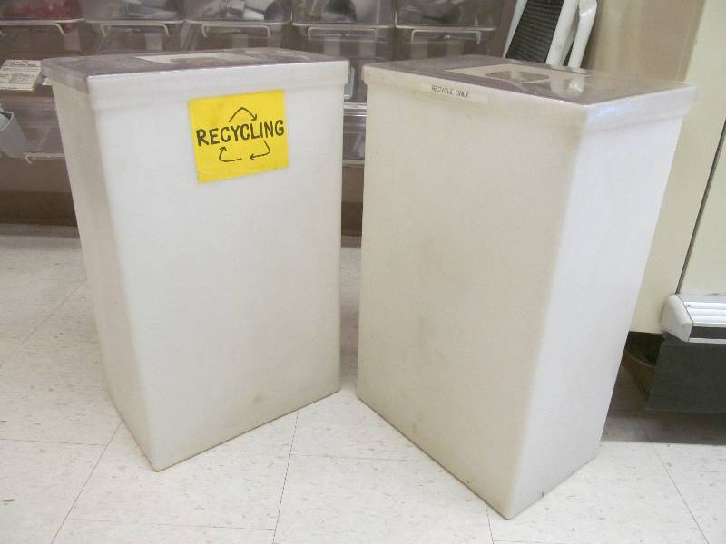 recycling bins