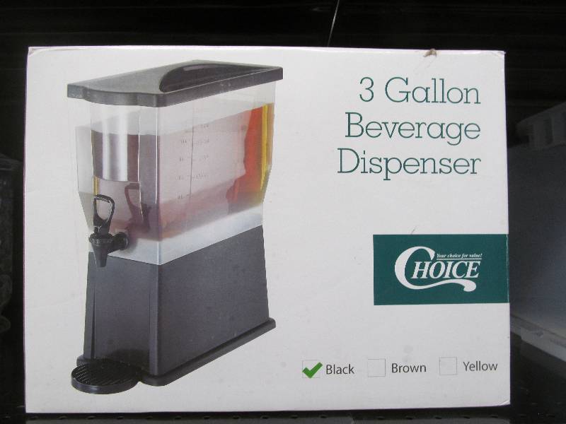 Choice Black Beverage Dispenser