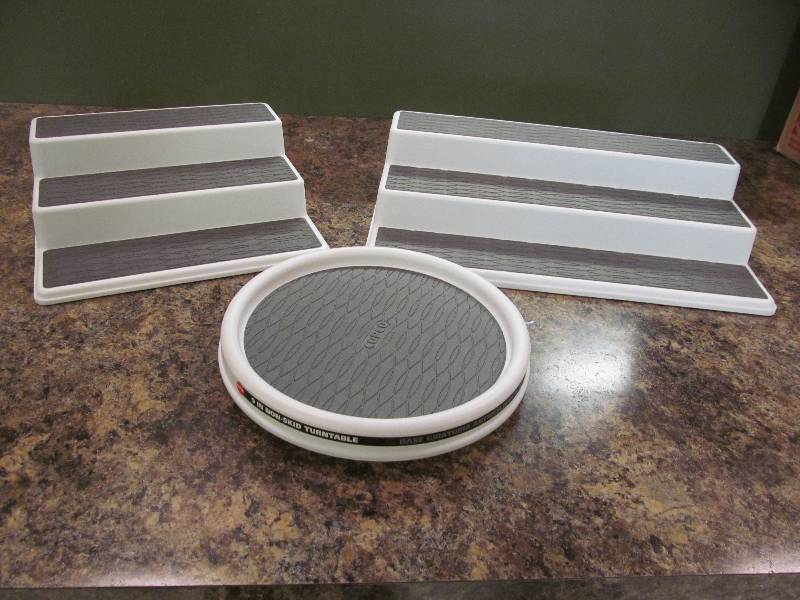 turntable, cabinet organizer