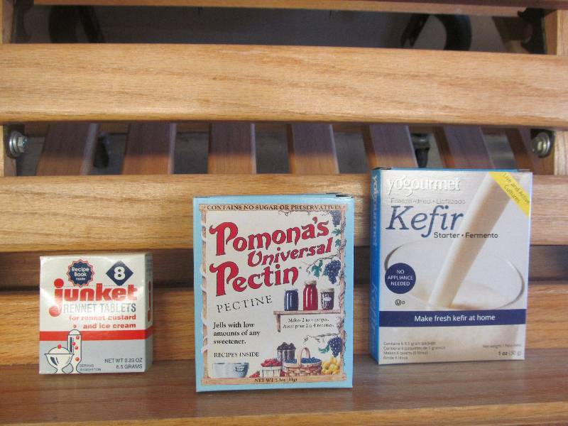 rennet, pectin kefir