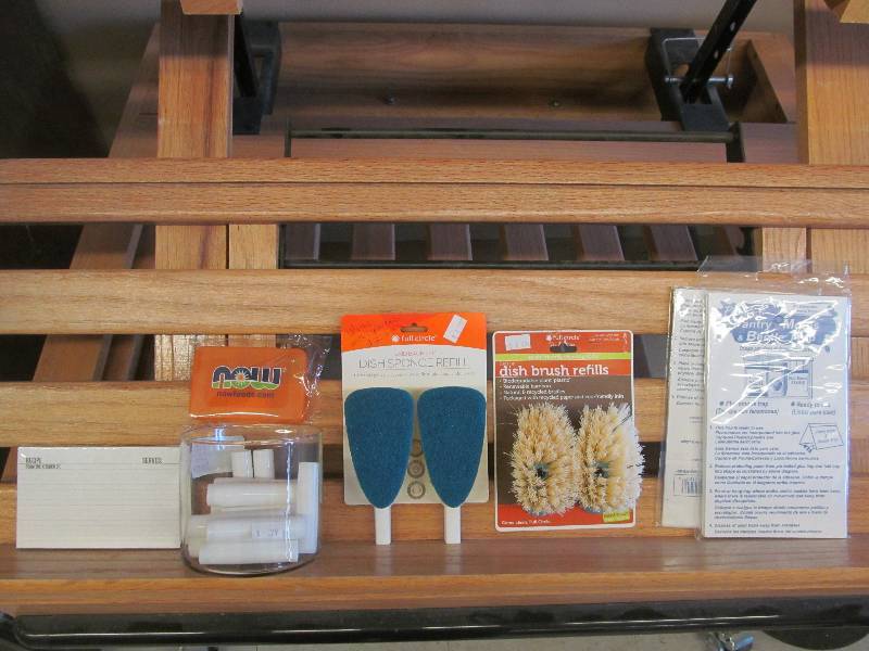 dish refills, beetle traps, tubes ,recipe cards