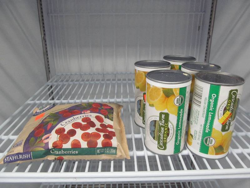 Island Farms cranberries, lemonade